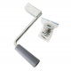 Trojan Jockey Wheel with Grey Folding Handle