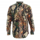 Ridgeline Yard Placket Mens Long Sleeve Shirt Buffalo Camo