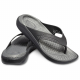 Crocs Literide Flip Jandals Black/Slate Grey