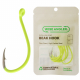Wise Angler Extra Long Point Beak Hooks Fluoro Green