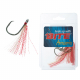 Bite Longline Flasher Hooks Size 18 Red/Chartreuse Qty 6