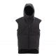 Styx Mill Oilskin Fur Lined Hoodie Vest Brown