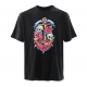 The Mad Hueys Skulls and Roses Oversized Womens T-Shirt Black