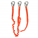 Heavy-Duty 3 Hook Elastic Safety Line for Life Jacket