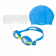 Mirage SA210 Youth Goggles Swim Cap and Earplugs Swim Pack Blue