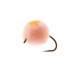 Feather Merchants Glo Bug Egg Fly Pink Champagne/Fluoro Orange Dot #12
