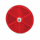 Hella Marine Retro Reflector 60mm Red Screw Mount