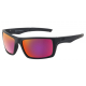 Dirty Dog Primp Polarised Sunglasses Satin Black Frame Grey/Purple Fusion Mirror Lens