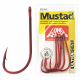 Mustad 92261NPNR Long Red Hooks No.2 Qty 8