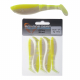 Savage Gear Pro 4Play Shad Loose Body 7.2cm 4g Qty 5 Fluoro Yellow