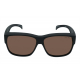 Ugly Fish P208 Polarised Fit Over Sunglasses Matte Black Frame/Brown Lens Medium Fit