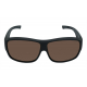 Ugly Fish P308 Polarised Fit Over Sunglasses Matte Black Frame/Brown Lens Larger Fit