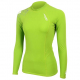 Aropec Sports Womens Long Sleeve Compression Top Lime XL