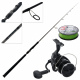 Daiwa TD Black MQ 4000D-C III Supercasta Softbait Spin Combo with Braid 7ft 6in 5-10kg 2pc