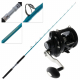 TiCA Oxean OX20 Magma Metallic Blue Lever Drag Boat Combo 5ft 11in PE5 1pc