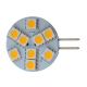9 LED G4 Bulb with Side Pin Warm White