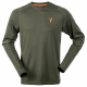 Hunters Element Eclipse Crew V2 Mens Long Sleeve Shirt Forest Green