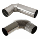 Challenger 90 Degree Elbow Flue Kit with Extension for Califont Heaters