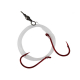 Mustad Big Red 2 Hook Snapper Strayline Rigs 3-Pack