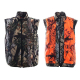 Ridgeline Trapper Reversible Hunting Vest Blaze/Buffalo Camo M