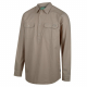 Ridgeline Yard Placket Mens Long Sleeve Shirt Beech