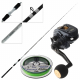 Daiwa Light Game IC 150 Oceano Slow Jig/Soft Bait Combo with Braid 7ft 6in 5-9kg 2pc