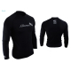 Aropec Lycra Mens Long Sleeve Rash Vest Black