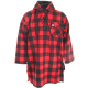 Swanndri Original Mens Wool Bush Shirt Lace Front Red/Black Check