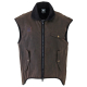 Swanndri Levels Mens Oilskin Vest Brown