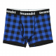 Swanndri SS24 Cotton Mens Underwear Blue/Black Check