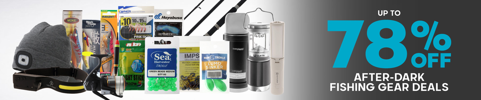 After-Dark Fishing Gear Deals Banner