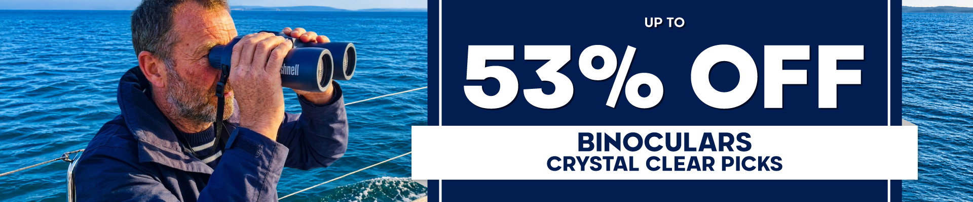 Binoculars Crystal Clear Picks Banner