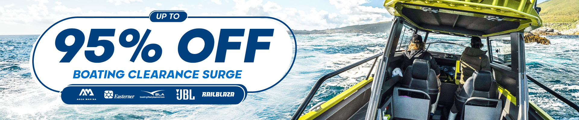 Boating Clearance Surge Banner