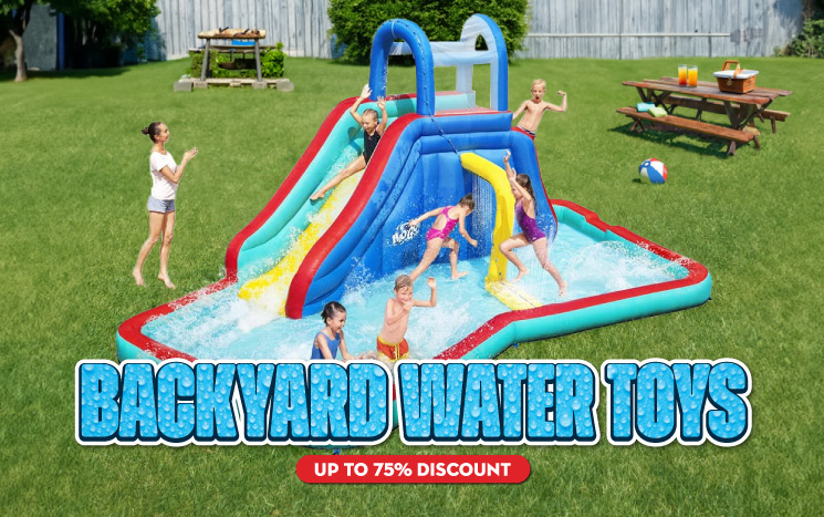 Backyard Water Toys Banner