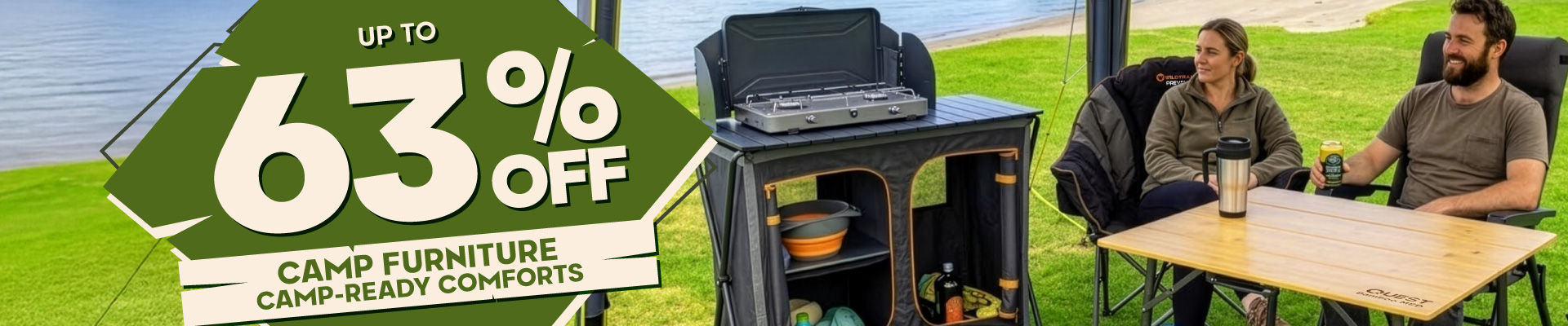 Camp Furniture Camp-Ready Comforts Banner