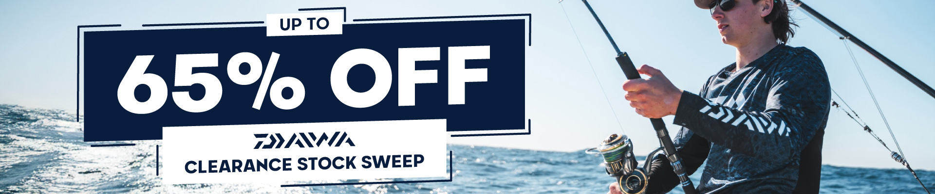 Daiwa Clearance Stock Sweep Banner