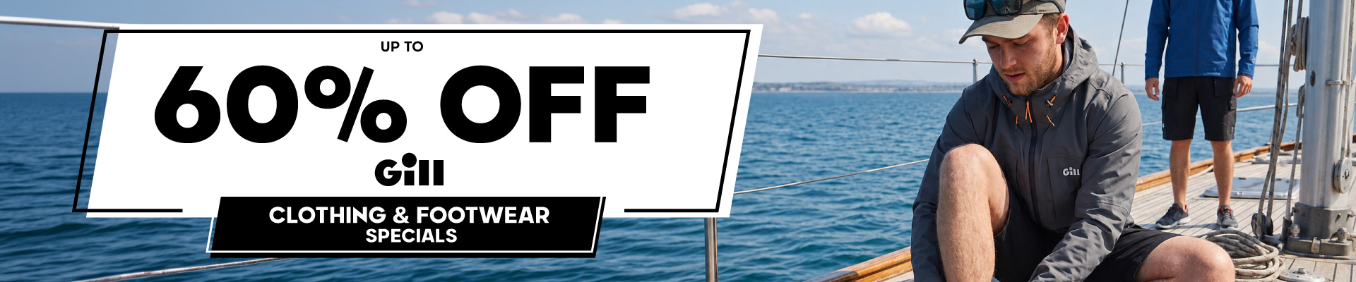 Gill Clothing and Footwear Specials Banner