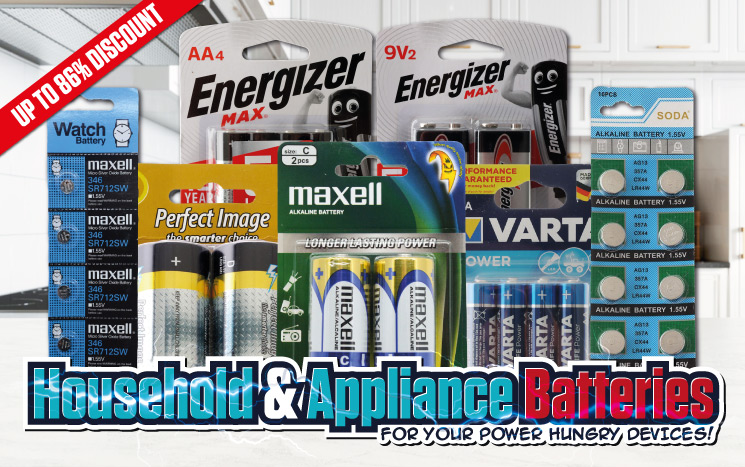 Household & Appliance Batteries Banner