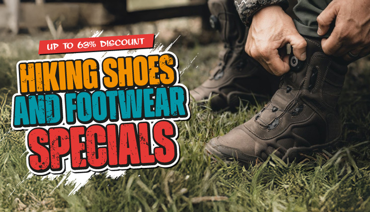 Hiking Shoes and Footwear Specials Banner