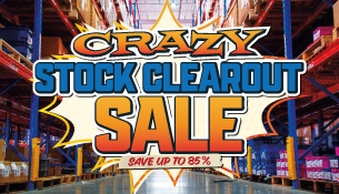 Crazy Stock Clearout Sale