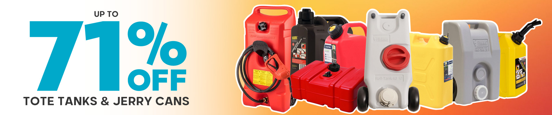 Tote Tanks and Jerry Cans Banner