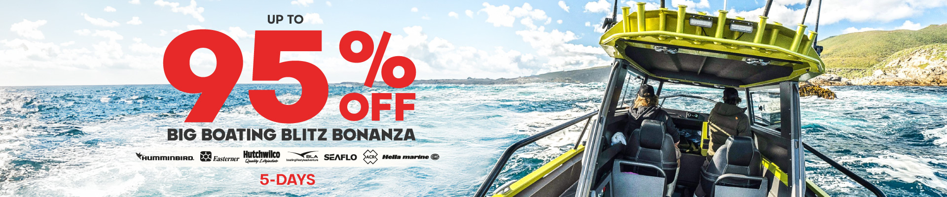 Up to 95% off on massive range of selected products! Banner