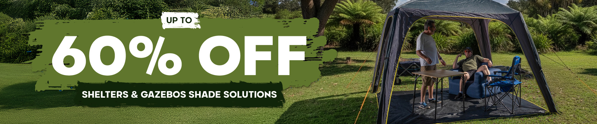 Shelters & Gazebos Shade Solutions Banner