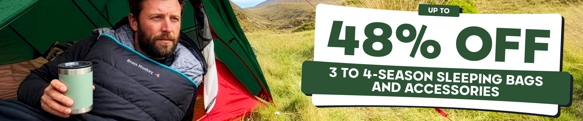 3 to 4-season Sleeping Bags & Accessories Banner