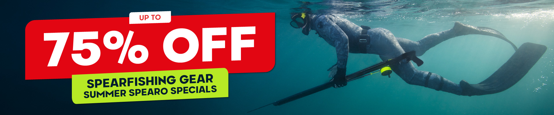 Spearfishing Gear Summer Spearo Specials Banner