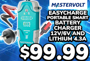 Mastervolt Easycharge Portable Smart Battery Charger 12V/6V and Lithium 4.3A