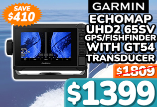 Garmin ECHOMAP UHD2 65sv 6'' GPS/Fishfinder with GT54 Transducer NZ/AU