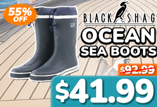 Black Shag Ocean Sea Boots