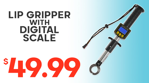 Lip Gripper with Waterproof Digital Scale 25kg