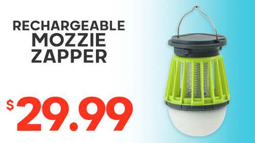 Solar Rechargeable LED Mosquito Zapper Lantern